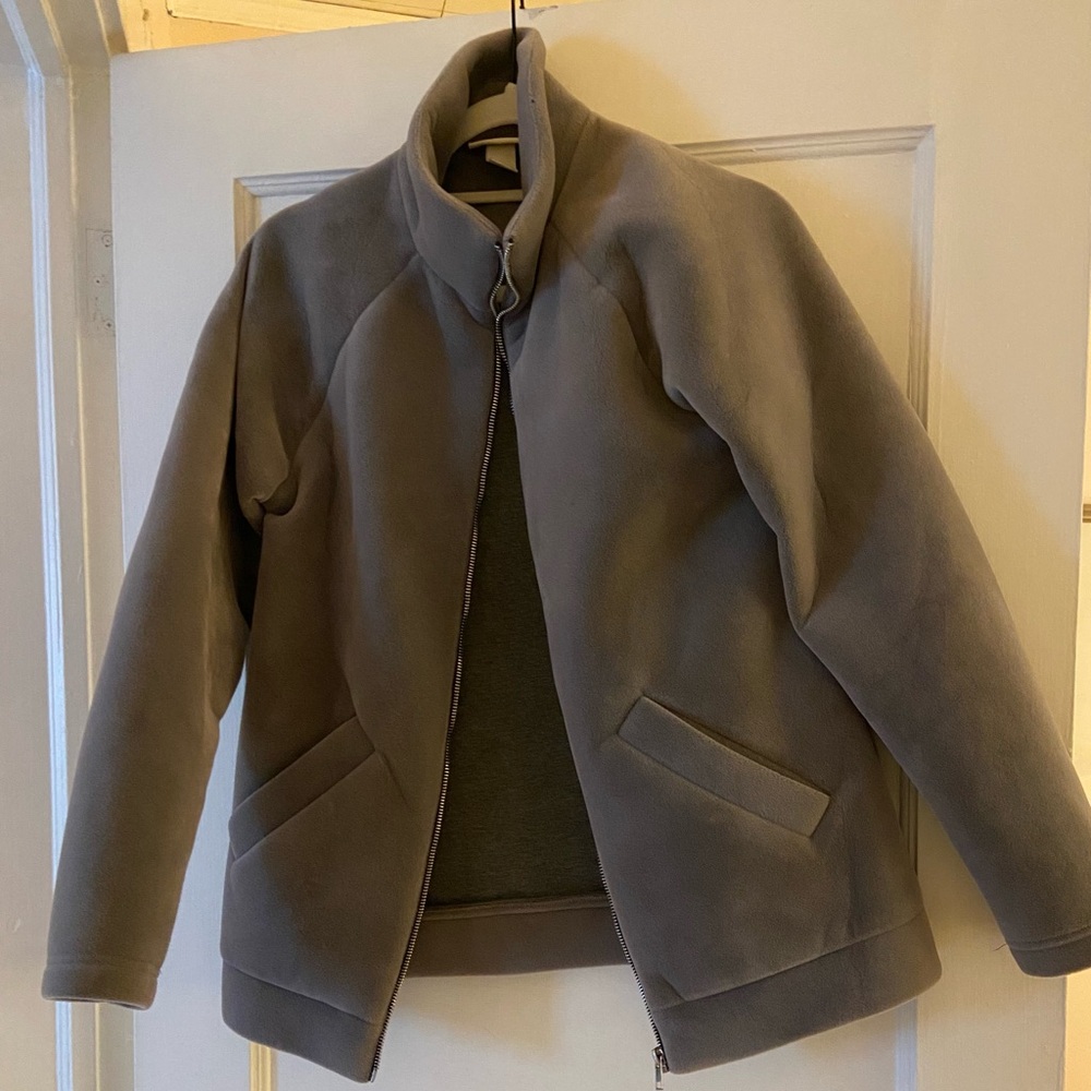 Monki Gray Lightweight Shirt Jacket